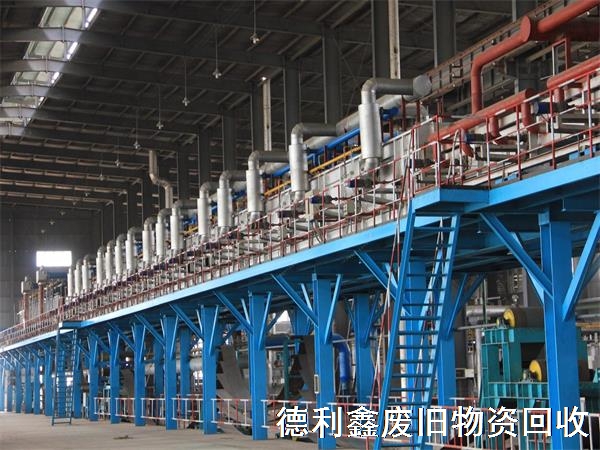 整廠設備回收，(生產線設備拆除)